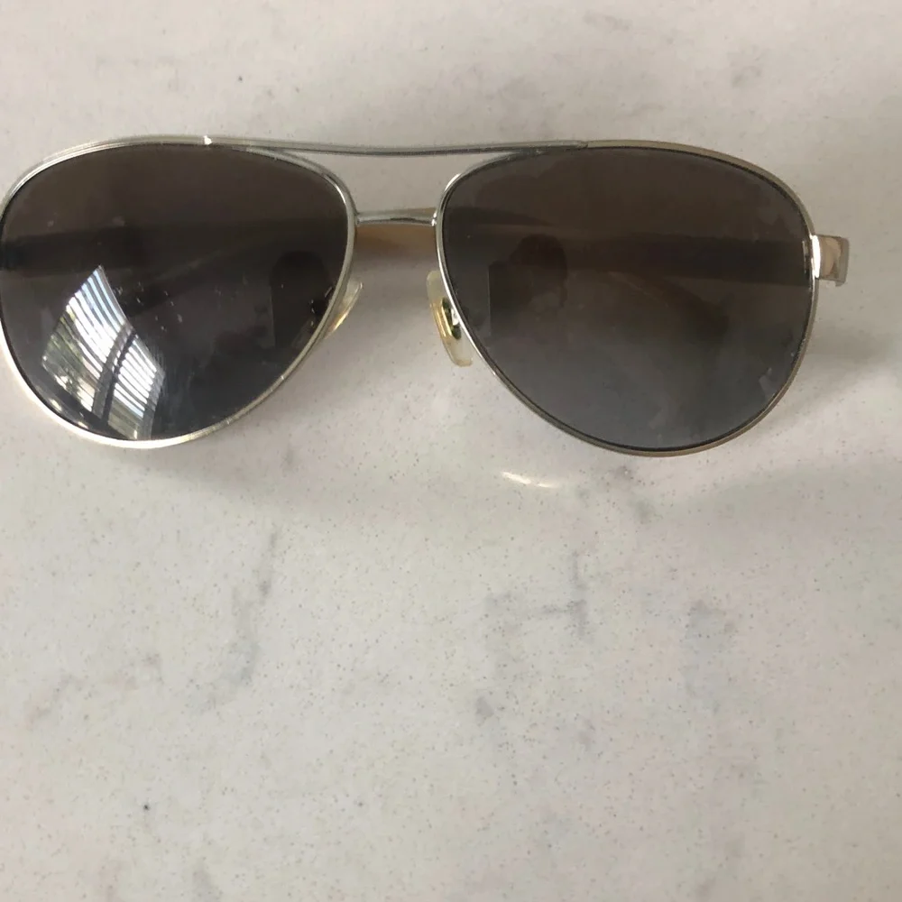 Ralph Lauren Aviator Sunglasses in Gold Frame with Brown Gradient Lenses